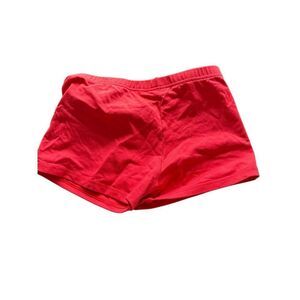 Body Wrappers short shorts - girls - size 8-10 youth- red- pull on- gymnastics a